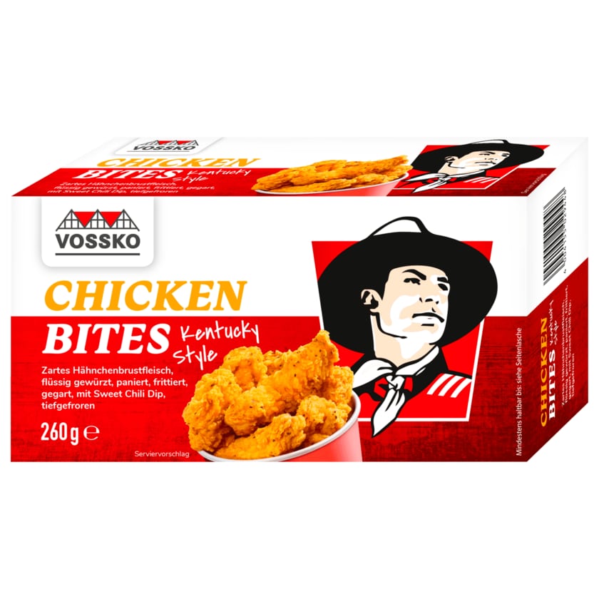 Vossko Chicken Bites Kentucky Style 260g